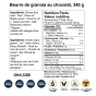 Back of Oat Haus Granola Butter Chocolate, 340g