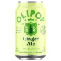 Front of OLIPOP Low Sugar Prebiotic Sparkling Tonic Ginger Ale - Healthy Soda Alternatives - Diet Ginger Ale - Sugar Free Ginger Ale