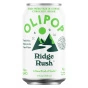 Front of OLIPOP Prebiotic Soda OLIPOP Ridge Rush Healthy Mountain Dew - Prebiotic Soda - Healthy Soda Alternatives - Olipop Ridge Rush