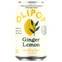 Front of OLIPOP Low Sugar Sparkling Prebiotic Sparkling Tonic Ginger Lemon - Healthy Alternative To Soft Drinks - Prebiotic Soda Canada - Ginger Lemon Soda