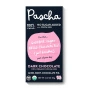 Front of Pascha Black Bar 100% Cacao Dark Chocolate with Cocoa Nibs, 80g