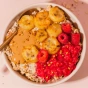 Lifestyle 3 of Purely Elizabeth Gluten-Free Instant Superfood Oatmeal Cup Mixed Berry with Prebiotic Fiber - Purely Elizabeth Mixed Berry Oats - Prebiotic Oatmeal On The Go - Gluten Free Fruit Oatmeal Cup