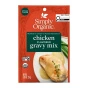 Front of Simply Organic Chicken Gravy Mix - Healthy Gravy - Chicken Gravy - Instant Gravy For Chicken