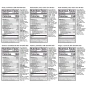 Nutrition tables of Sweetwell Keto Friendly Bars Variety Pack, 12 Bars