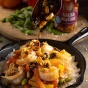 Drizzle of Tia Lupita Salsa Macha Crunchy Chili Oil With Olive Oil Peanuts