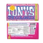 Front and Back of White Chocolate Raspberry Popping Candy