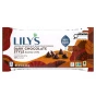Front of Lily's No Sugar Added Baking Chips Dark Chocolate Style - No Sugar Added Chocolate - Less Sugar Chocolate Chips - Fair Trade Chocolate Chips
