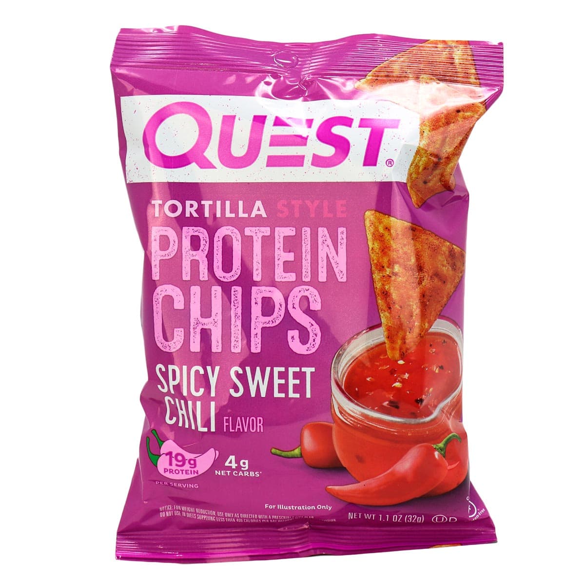 Quest Protein Tortilla Chips Spicy Sweet Chili, 32g T LR RN VAEY Y o 